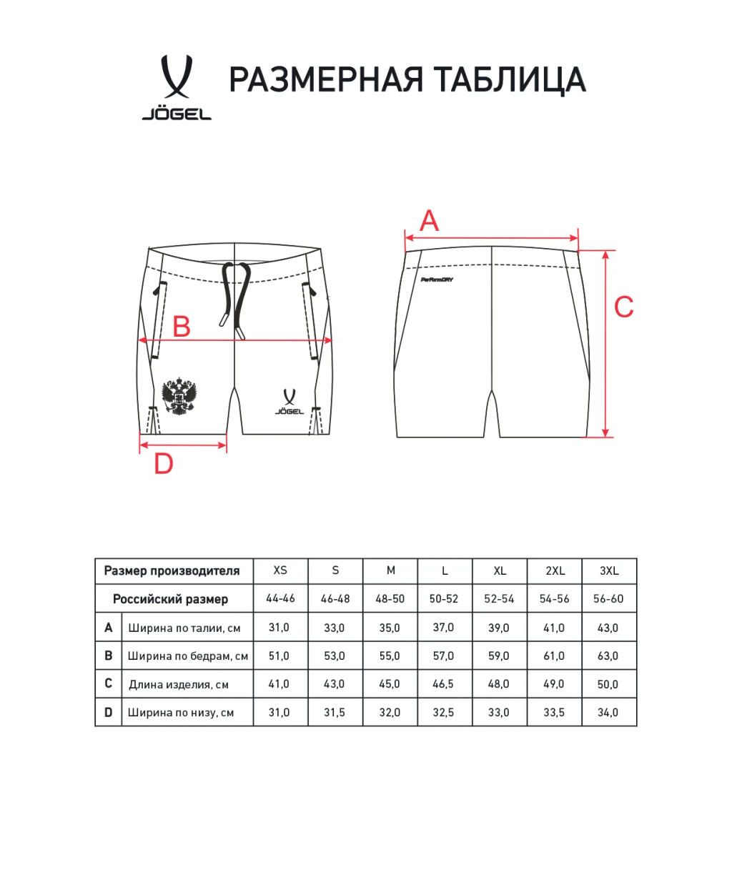 Шорты тренировочные JOGEL NATIONAL PerFormDRY Training Shorts, темно-синий  фото 11
