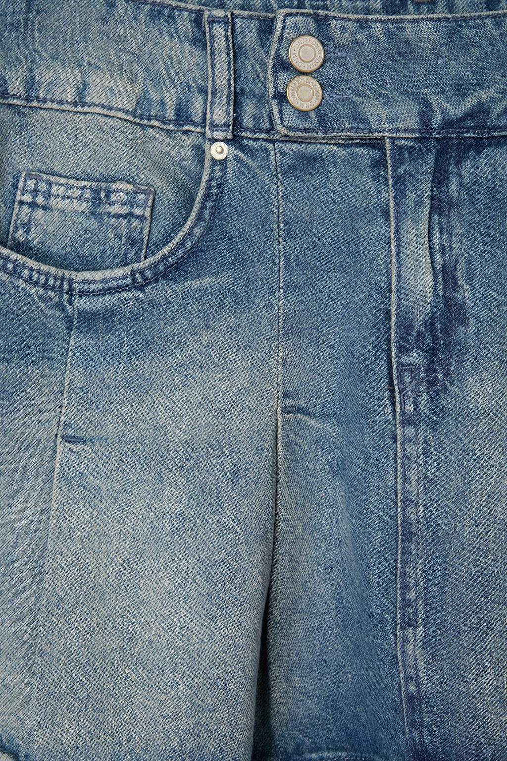 Mavi %100 Pamuk Bel Detayl_ Pileli Mini Denim Etek TWOAW27ET00034 - Trendyolmilla фото 6
