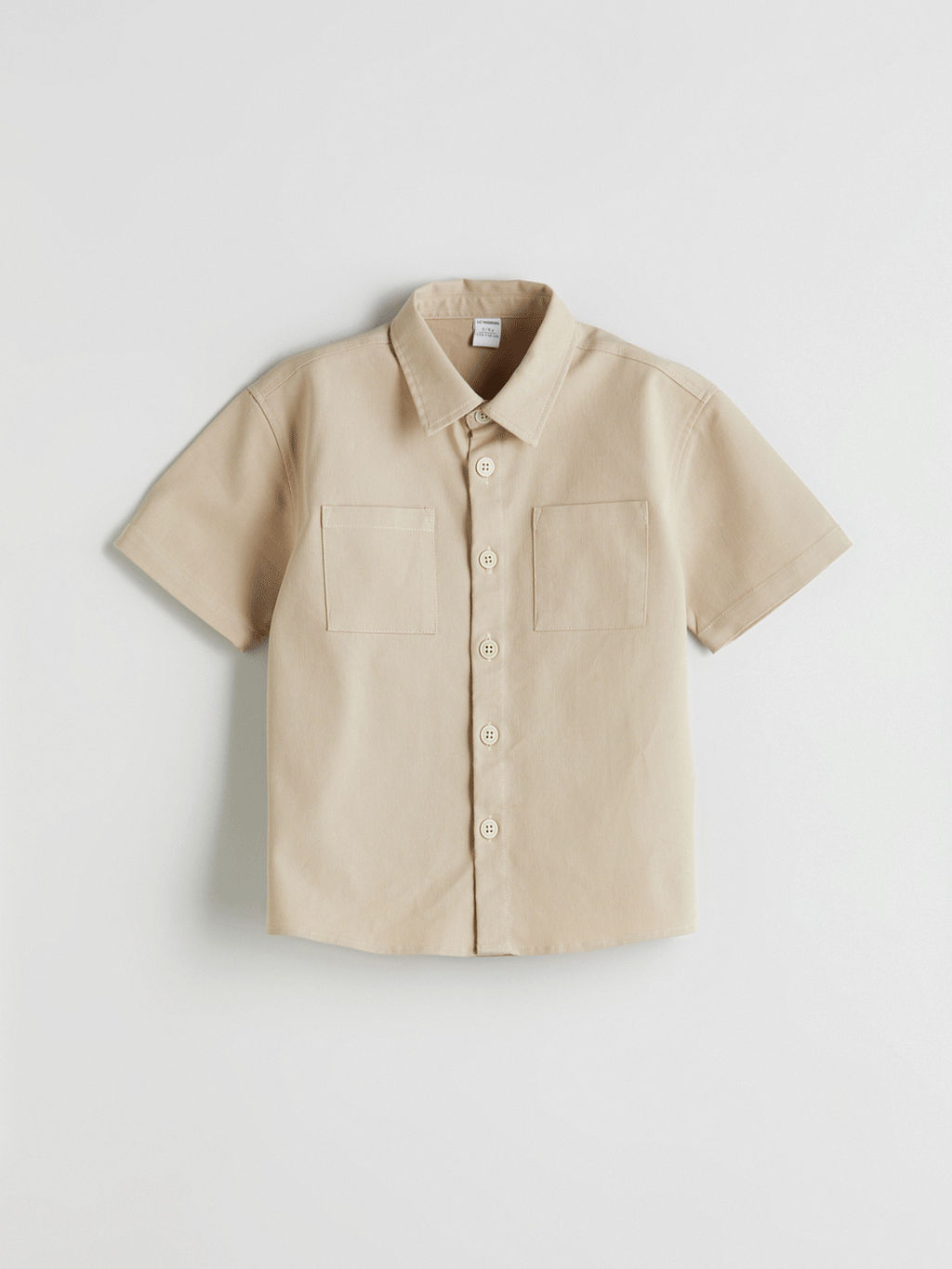 K?sa Kollu Bask?l? Erkek Bebek G?mlek