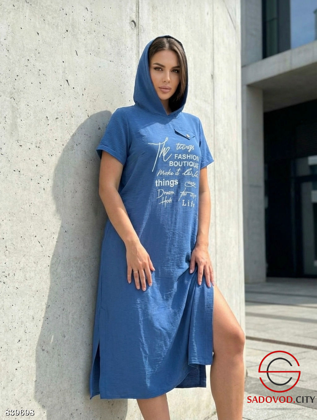 Женское платье с капюшоном - Bruno фото 2