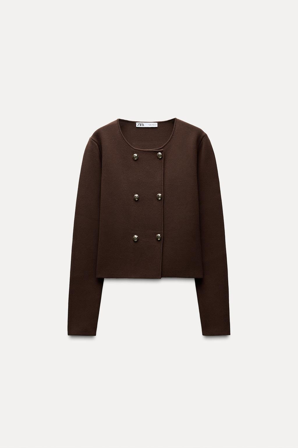 KNIT WRAP CARDIGAN - Zara фото 3