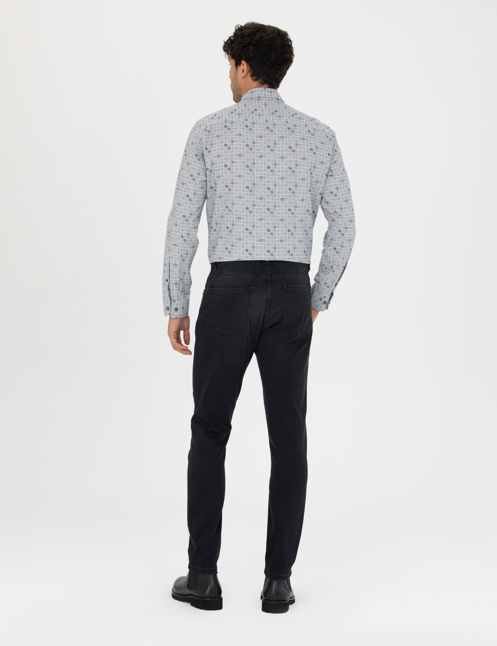 Siyah Slim Fit Jean Pantolon
