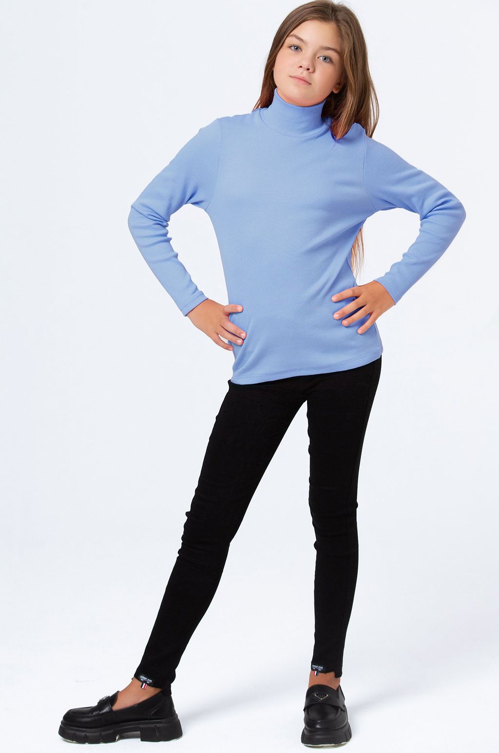 Детская базовая водолазка в рубчик Happyfox