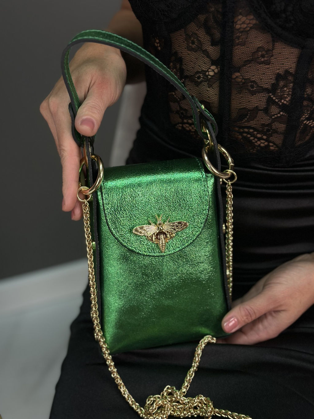 Сумка женская из телячьей кожи