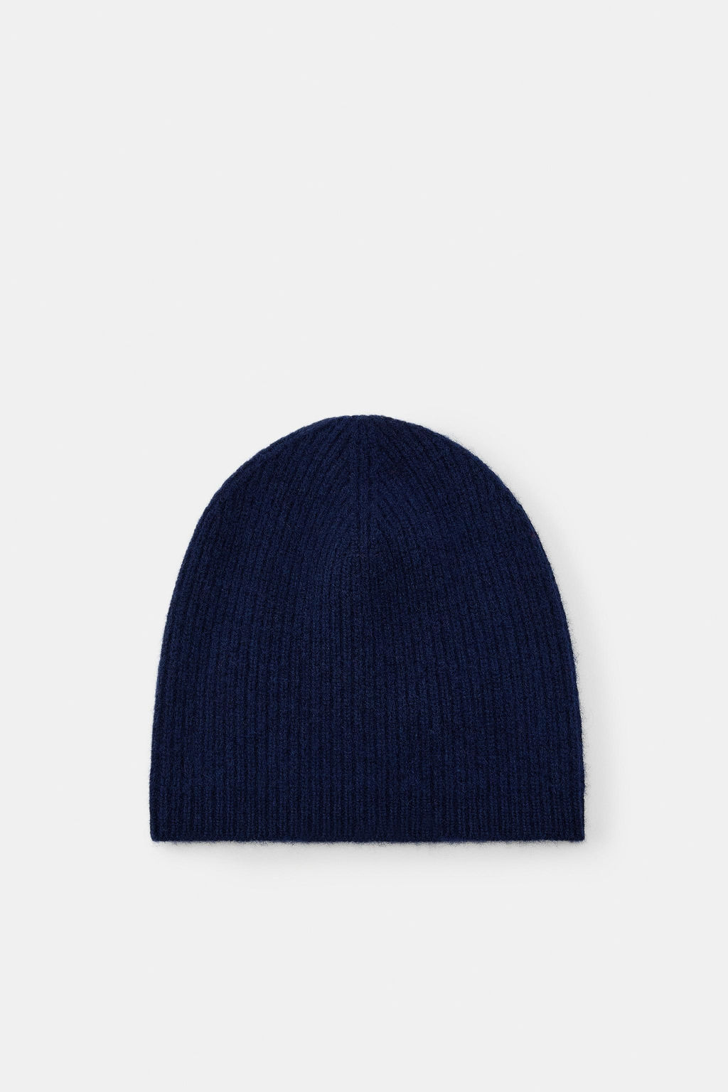 RIBBED WOOL AND CASHMERE BEANIE