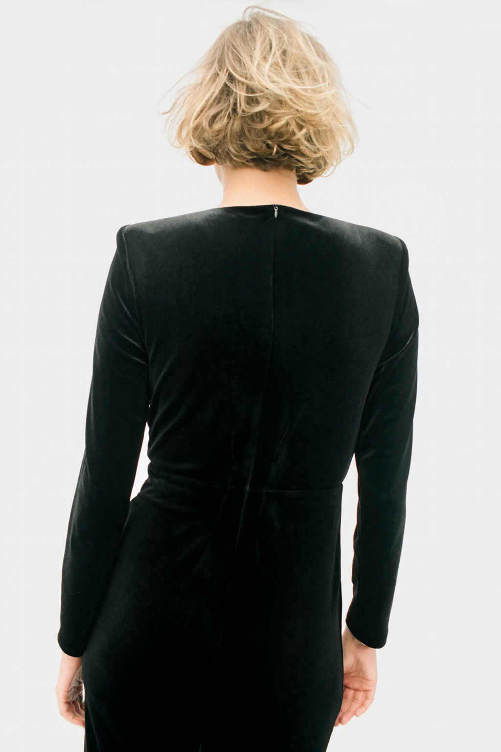 SHIMMER APPLIQU_ VELVET MIDI DRESS - Zara фото 4