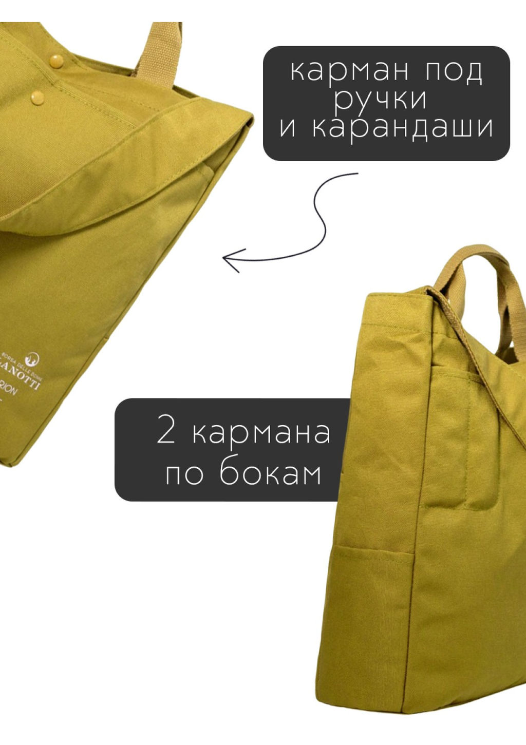 Сумка женская текстиль Lanotti 1701/Желтый