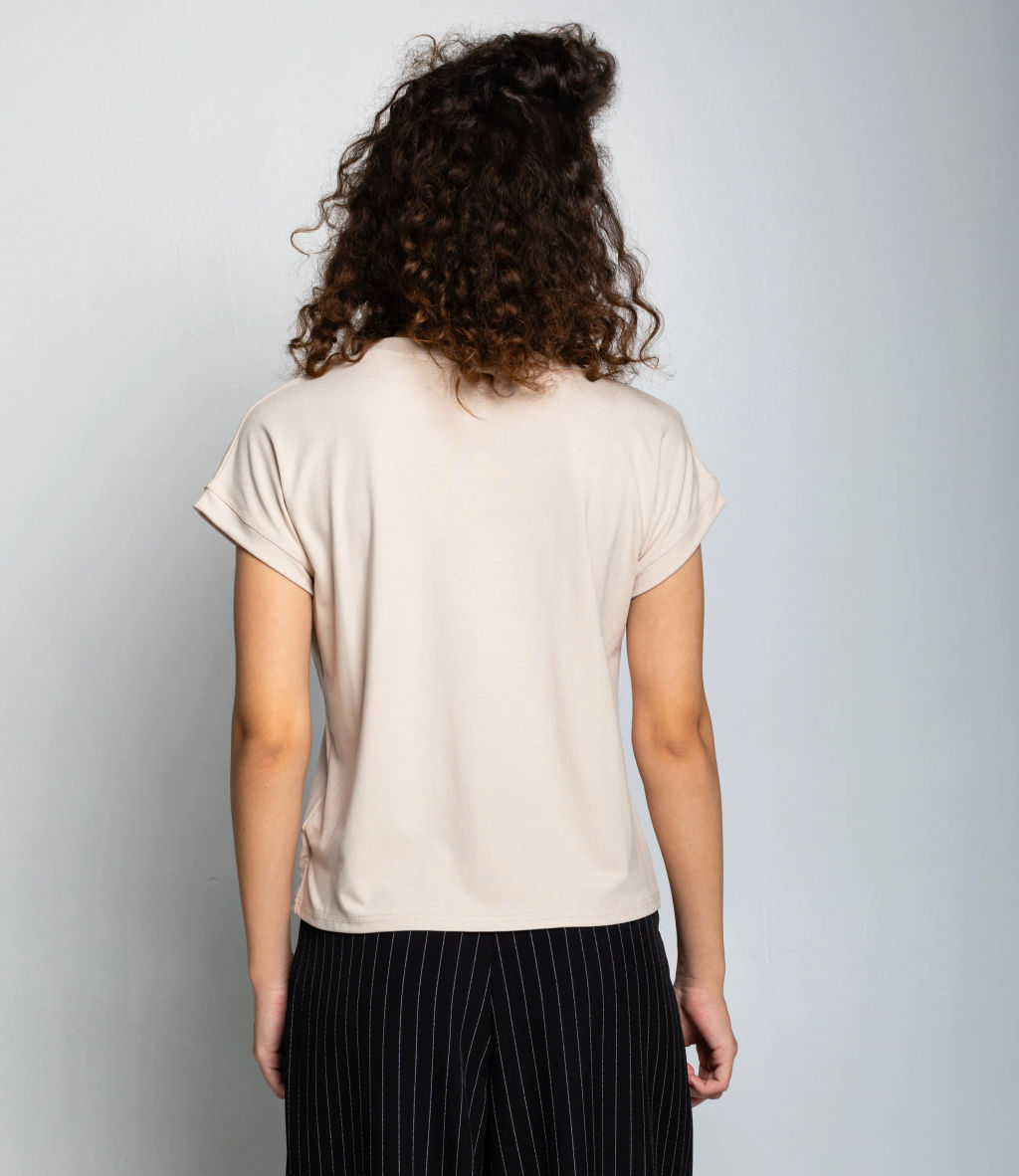 Футболка #КТ1016 (1)-1, светло-бежевый