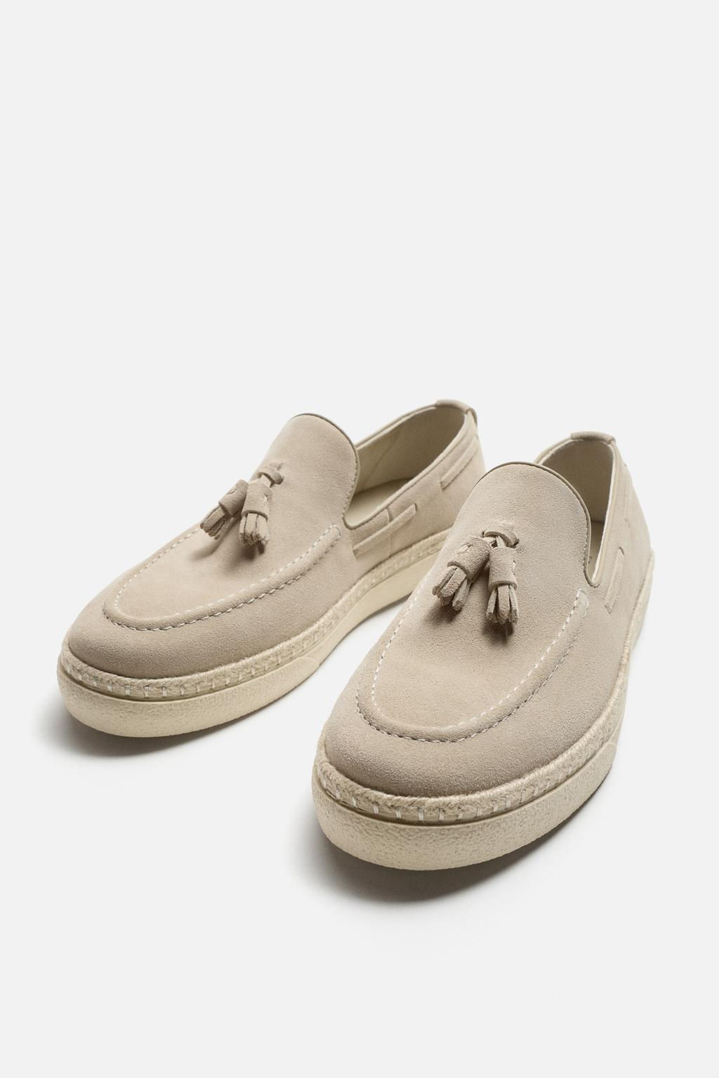 CASUAL LEATHER LOAFERS WITH TASSELS - Zara фото 2