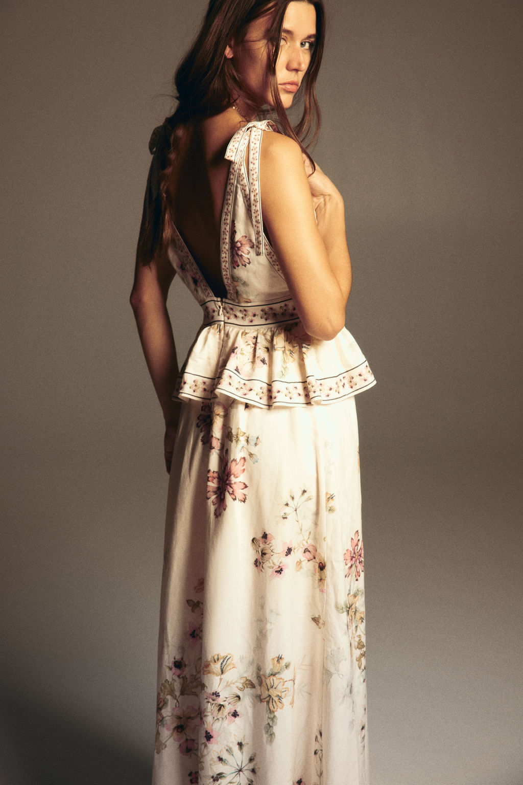 Vestido en mezcla de lino con tirantes de lazo - H&m фото 6