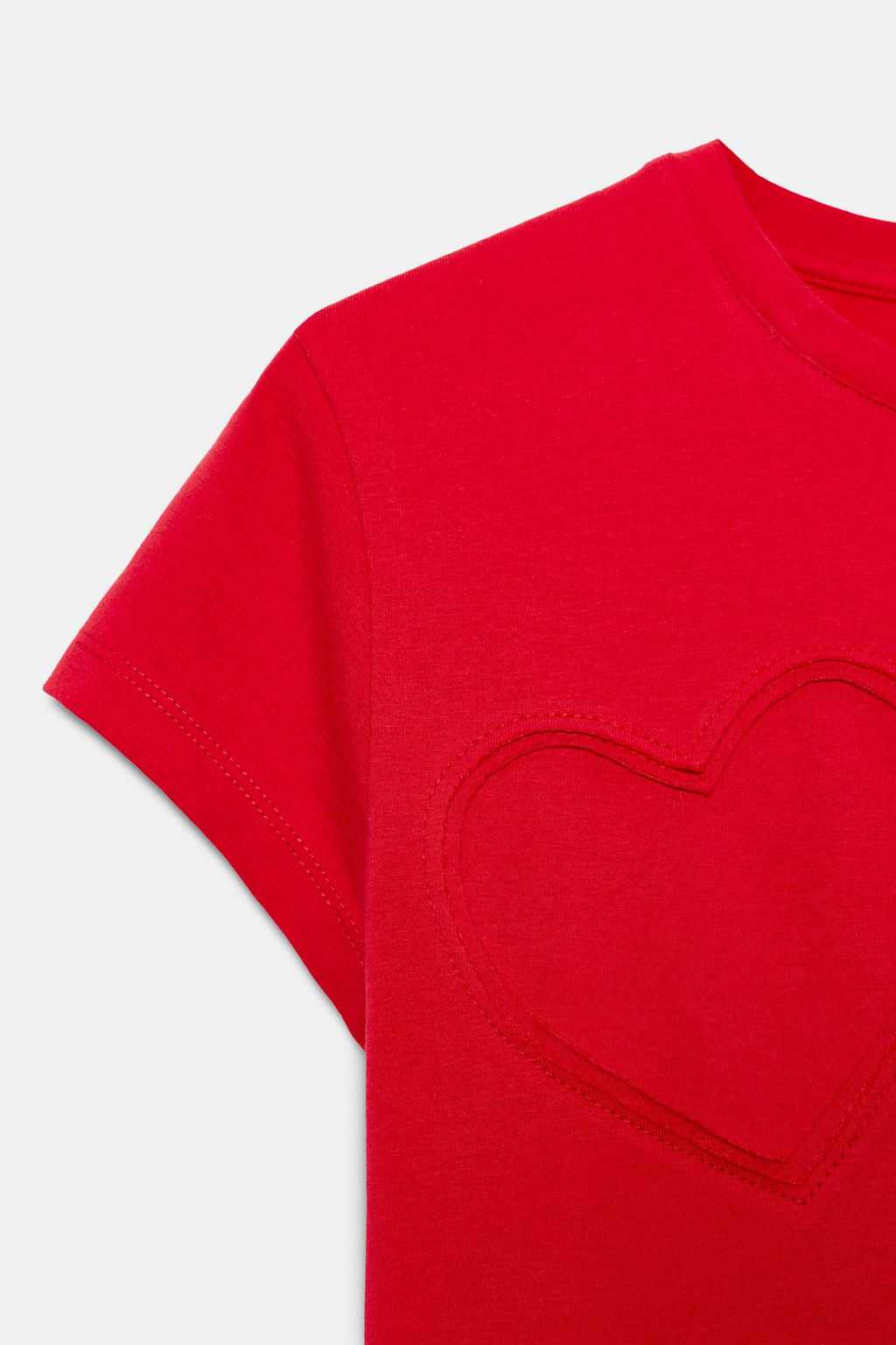 SHORT SLEEVE HEART T-SHIRT - Zara фото 6