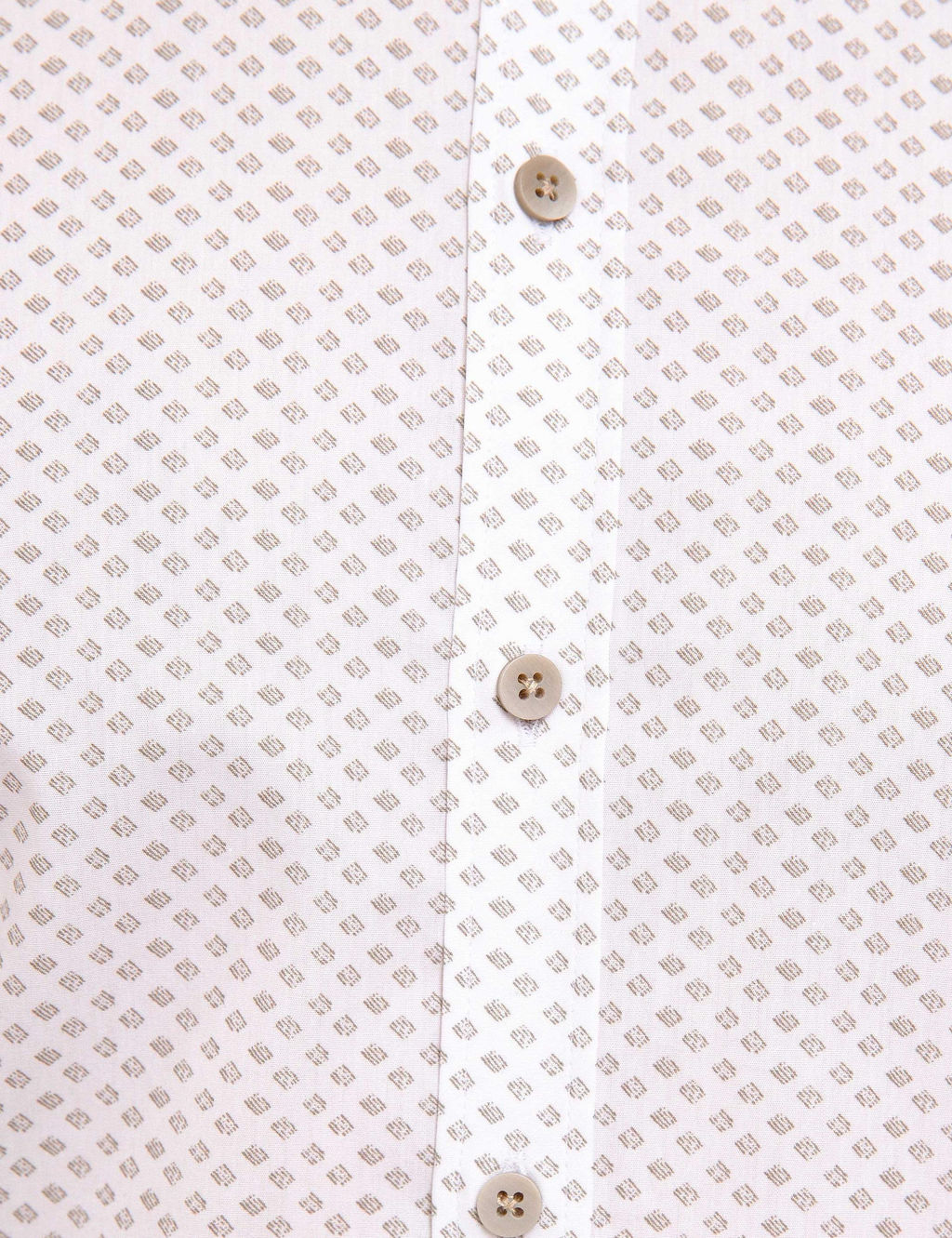 Рубашка приталенного кроя с длинным рукавом цвета хаки - Cacharel фото 4