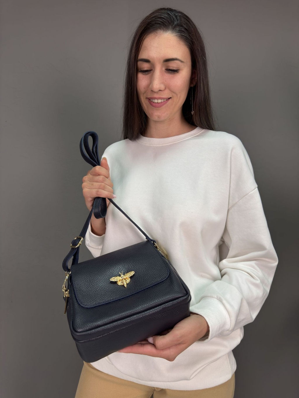 Сумка женская из телячьей кожи