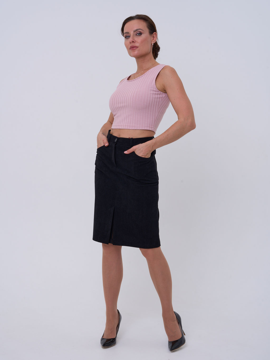 топ в РУБЧИК, ВИСКОЗА с ХЛОПКОМ - Трика фото 5