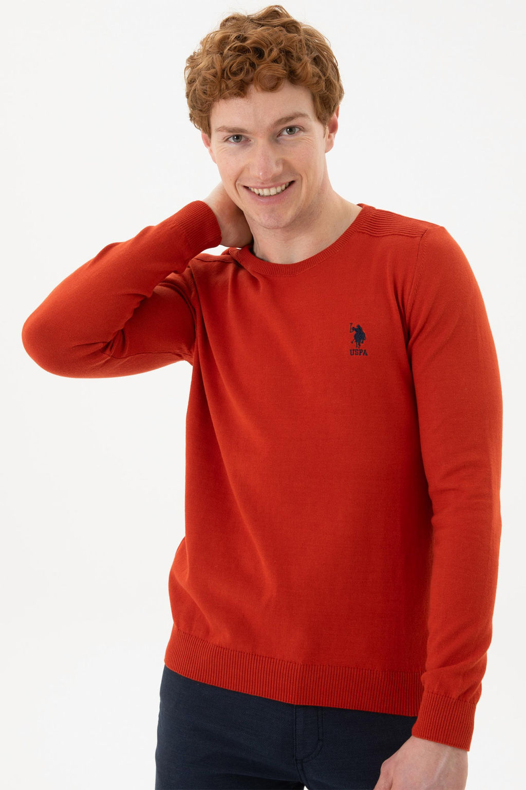 Мужской базовый свитер с плиткой - U.s. polo assn фото 10