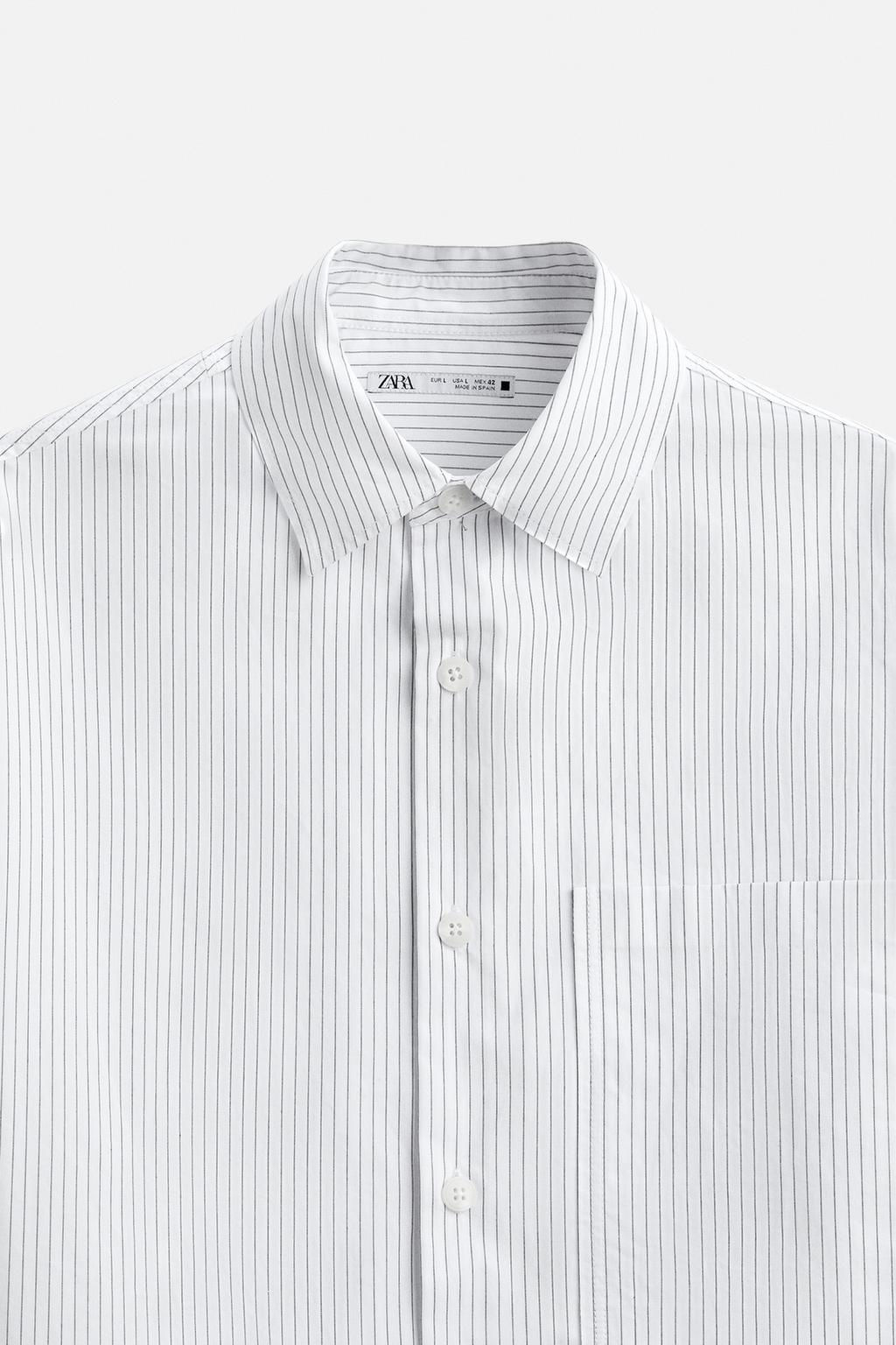STRIPED POPLIN SHIRT - Zara фото 9
