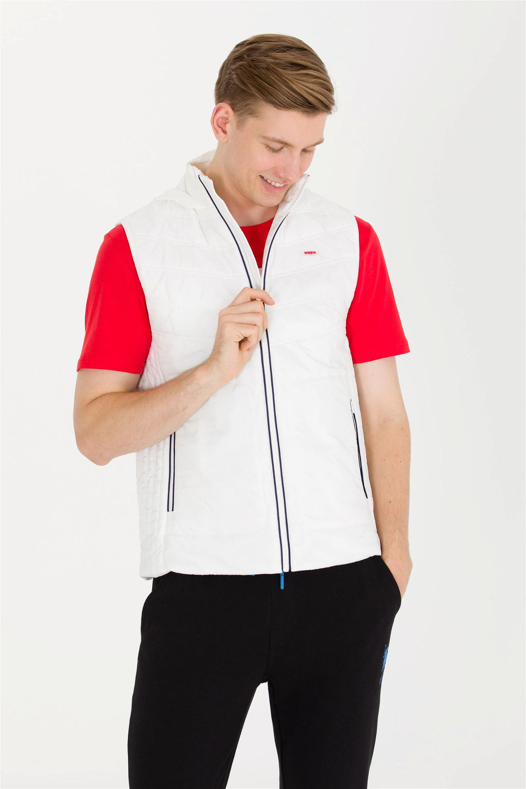 Мужской белый жилет Неожиданная скидка в корзине - U.s. polo assn фото 4