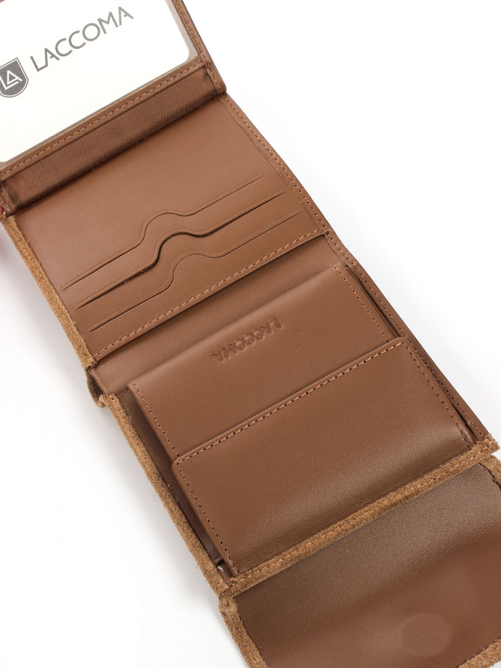 LACCOMA кошелек LA-2075-З-коричневый натуральная замша