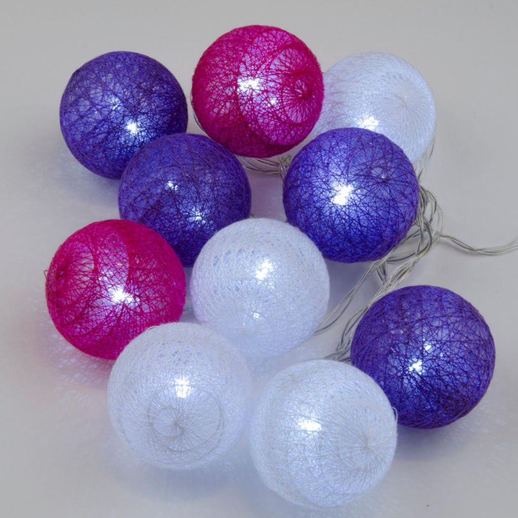 ULD-S0200-010/STB/2AA WHITE IP20 TANGLES-1 Гирлянда светодиодная Клубки, на батарейках 2AA (не в/к), 2м. 10 светодиодов. Белый свет. Провод прозрачный. TM Uniel