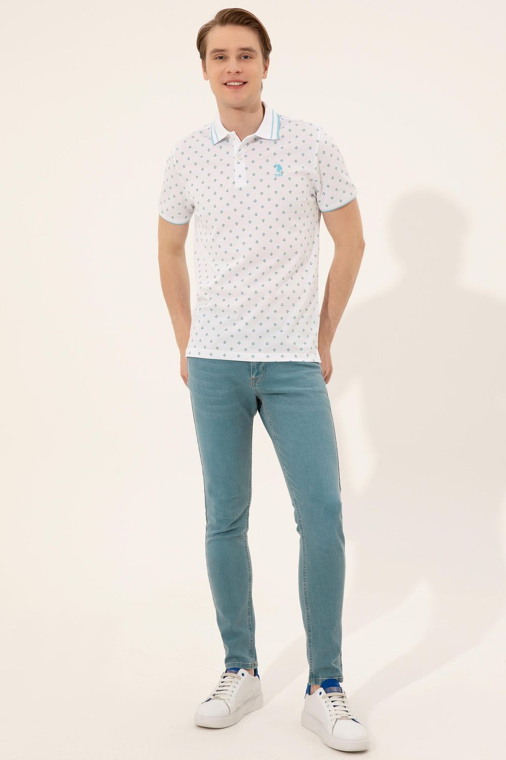 U. S. Polo Assn Мужская футболка-поло Petrol - U.s. polo assn фото 4