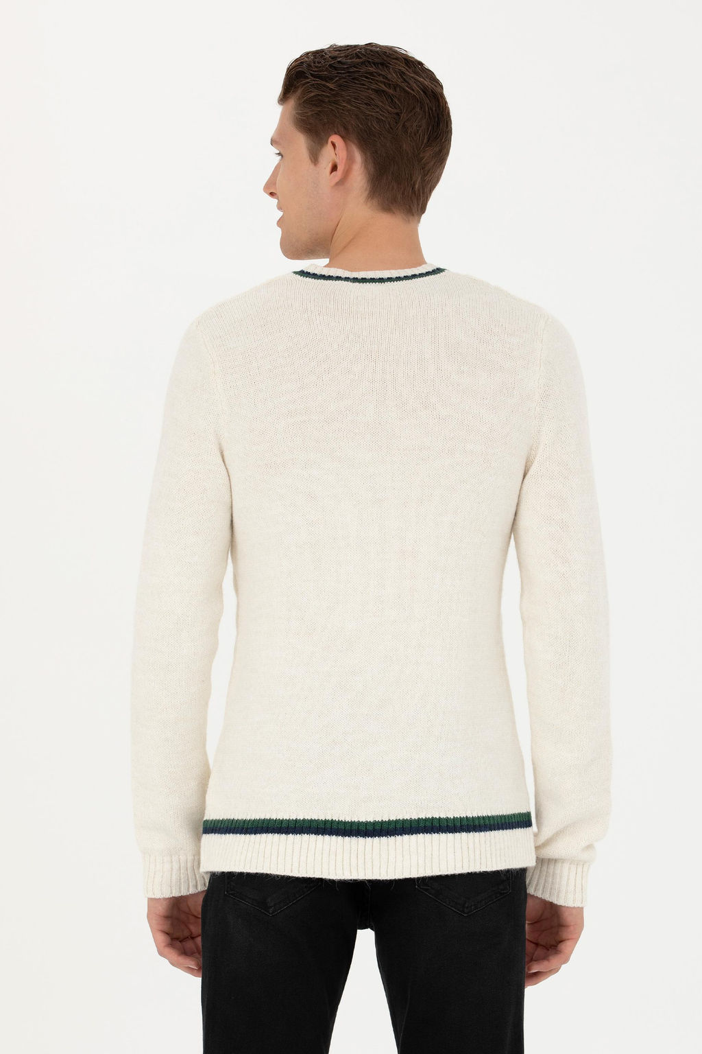Мужской кремовый свитер - U.s. polo assn фото 19