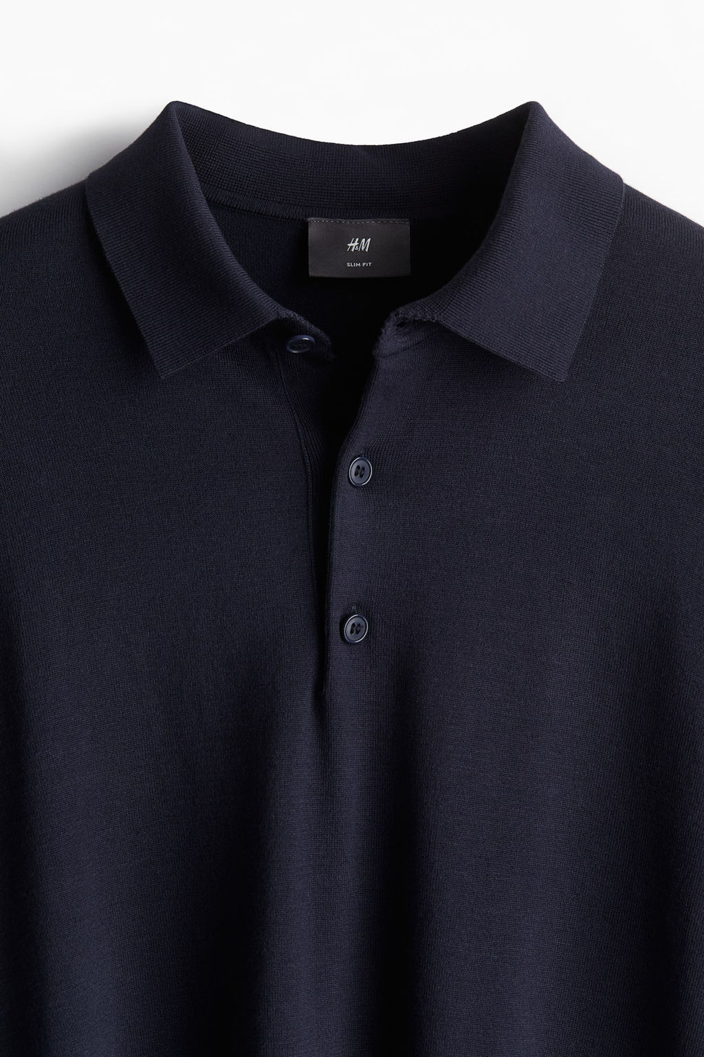 Polo de punto fino Slim Fit - H&m фото 6