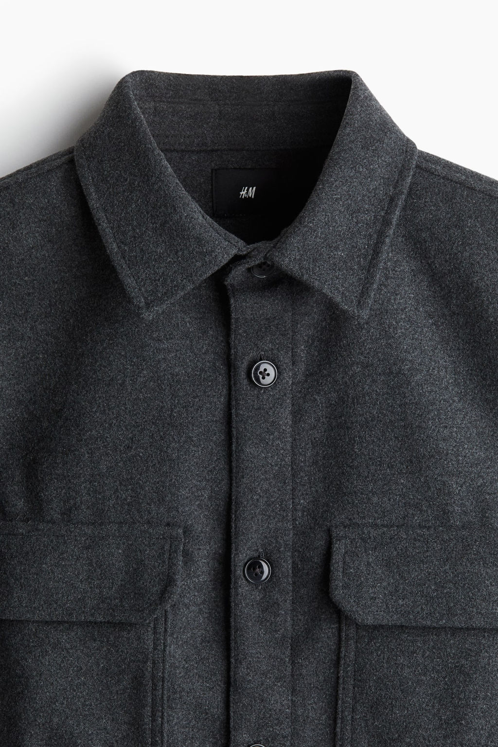 Sobrecamisa de fieltro Regular Fit - H&m фото 7