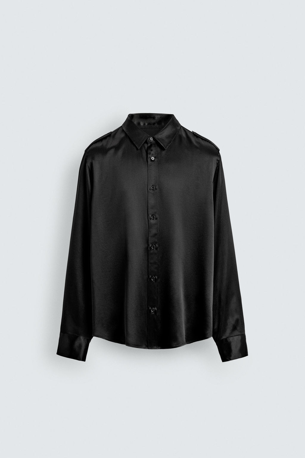 SATIN RELAXED FIT SHIRT - Zara фото 8