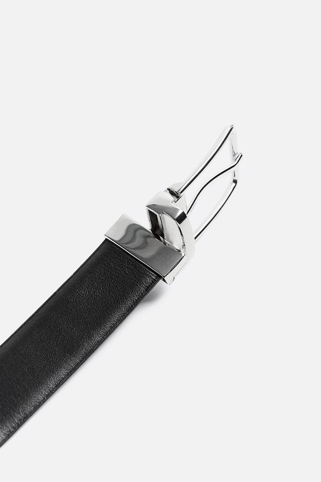 REVERSIBLE LEATHER BELT - Zara фото 4