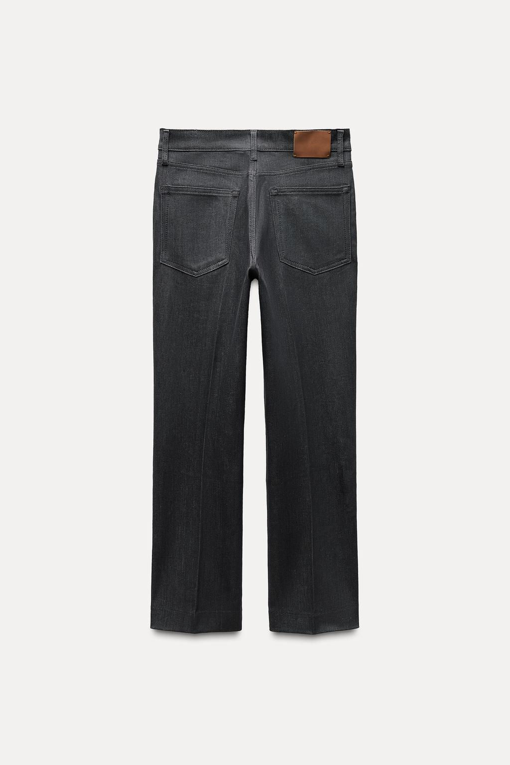 ZW COLLECTION BOOTCUT HIGH-WAIST CROPPED JEANS - Zara фото 7