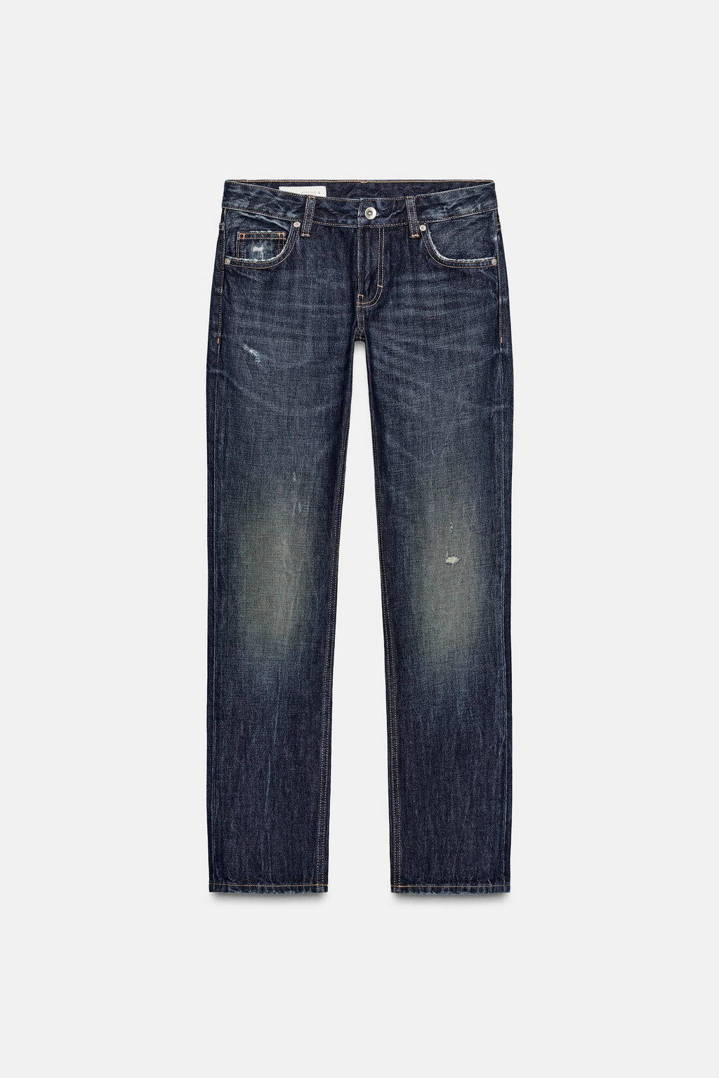 TRF LOW-RISE STRAIGHT JEANS - Zara фото 7