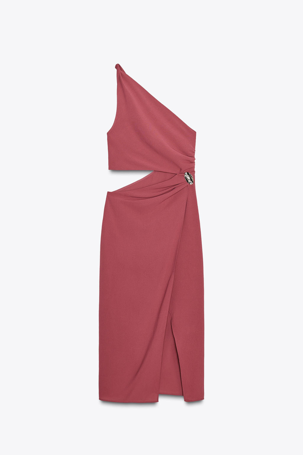 ASYMMETRIC MIDI DRESS WITH APPLIQUE - Zara фото 14