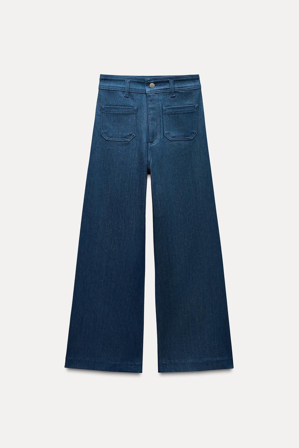 ZW COLLECTION HIGH-WAIST WIDE-LEG JEANS WITH POCKETS - Zara фото 31