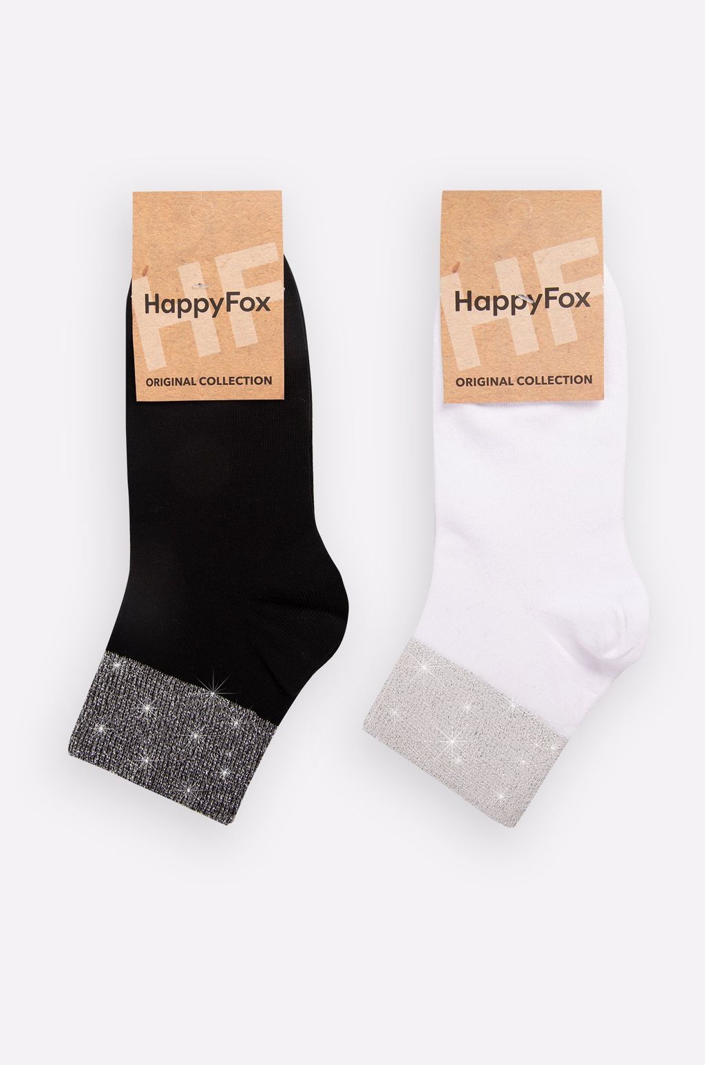 Набор женских носков с люрексом 2 пары Happy Fox  фото 5