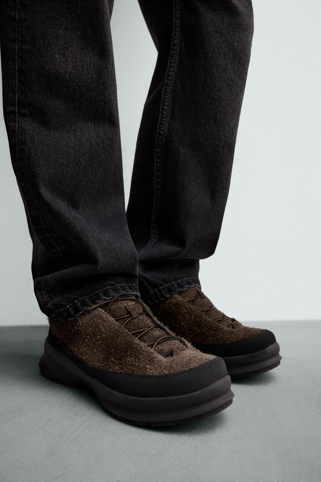 ZAPATILLA PIEL TREK / Marr?n - Zara фото 3