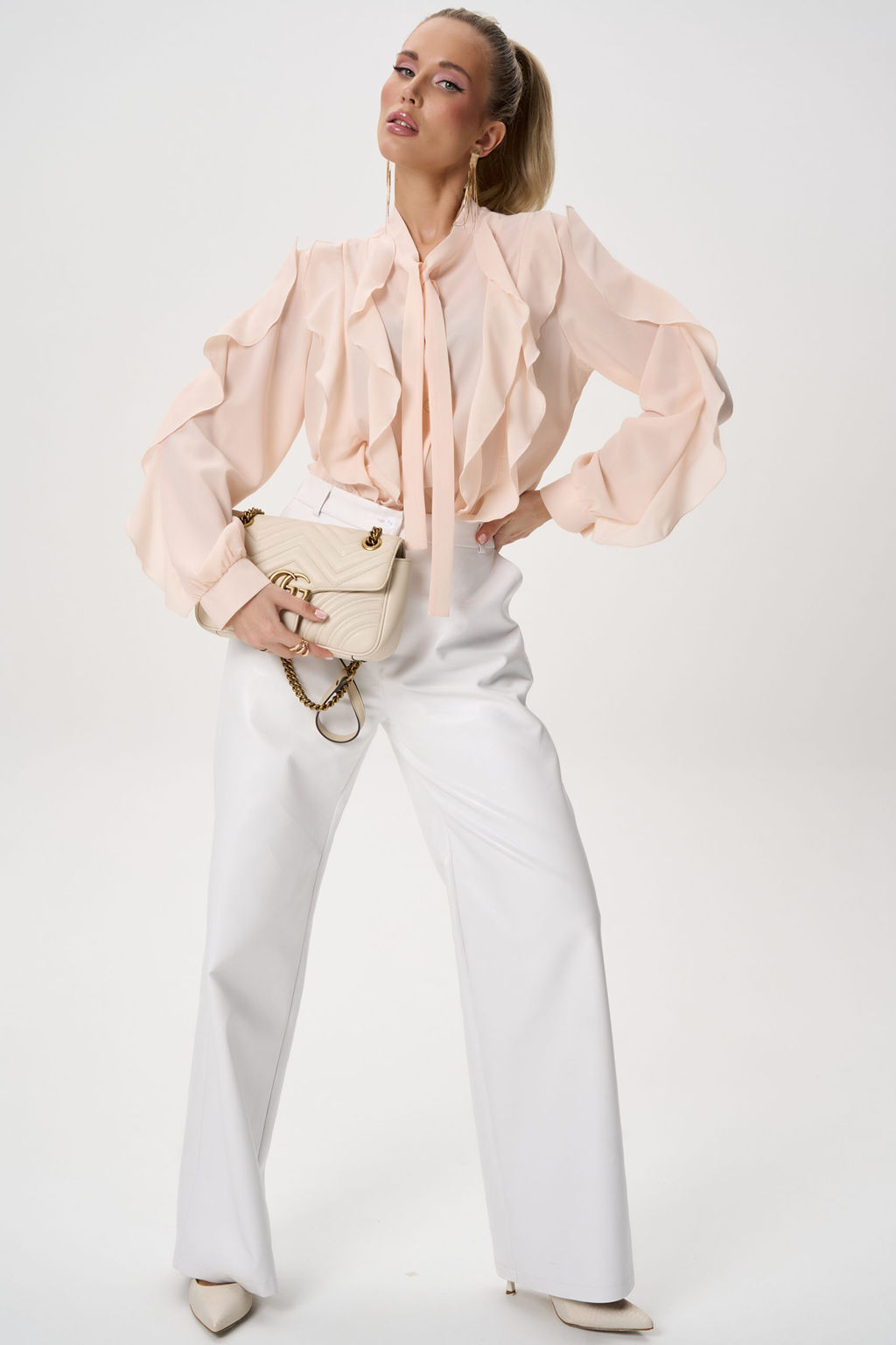 Рубашка Кристл (персиковый)