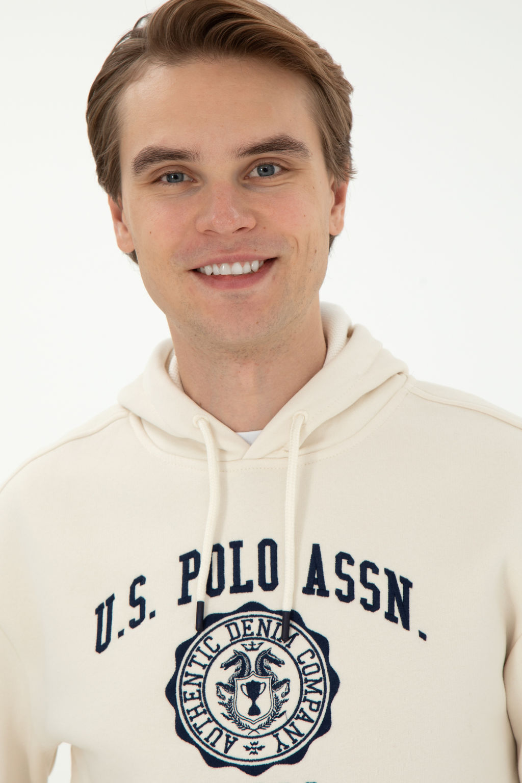 Мужской кремовый свитшот Неожиданная скидка в корзине - U.s. polo assn фото 9