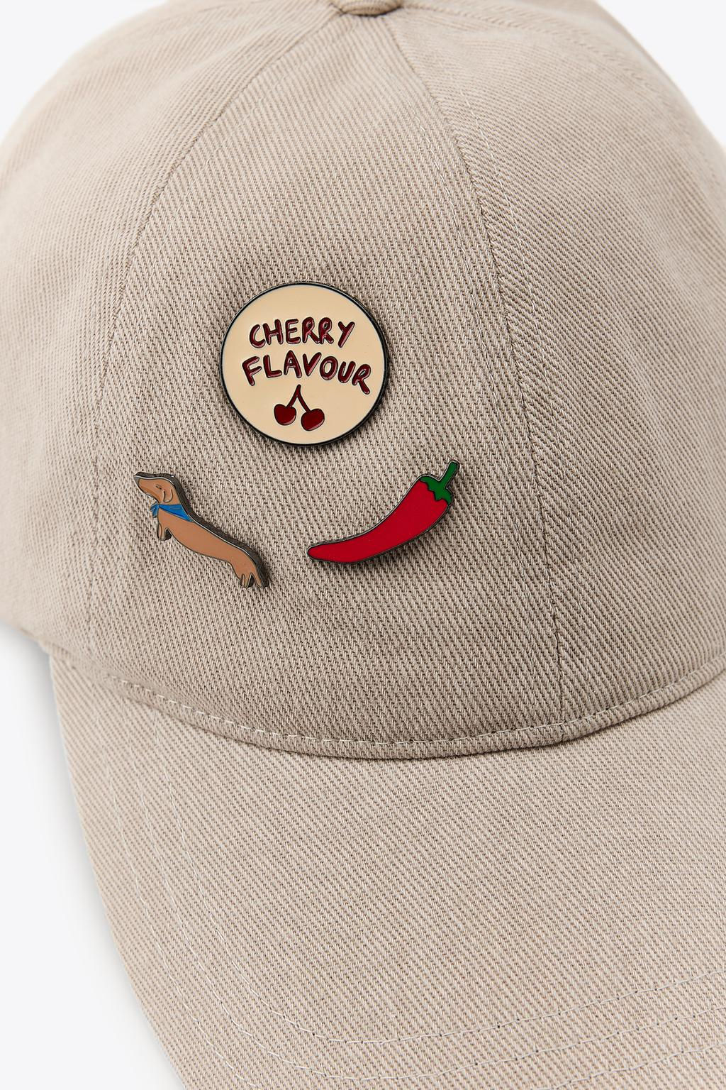 TWILL CAP WITH PINS - Zara фото 3