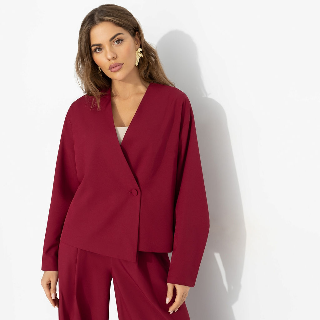 Брючный костюм для триумфа, Стиль говорит (2 в 1, рубин) - Charutti фото 3