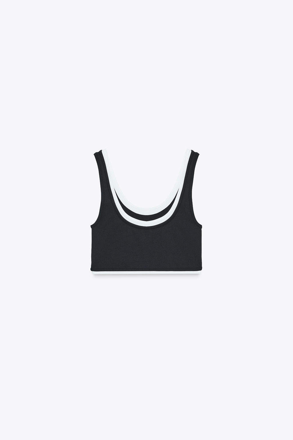 SPORTY DOUBLE EFFECT CROP TOP - Zara фото 8