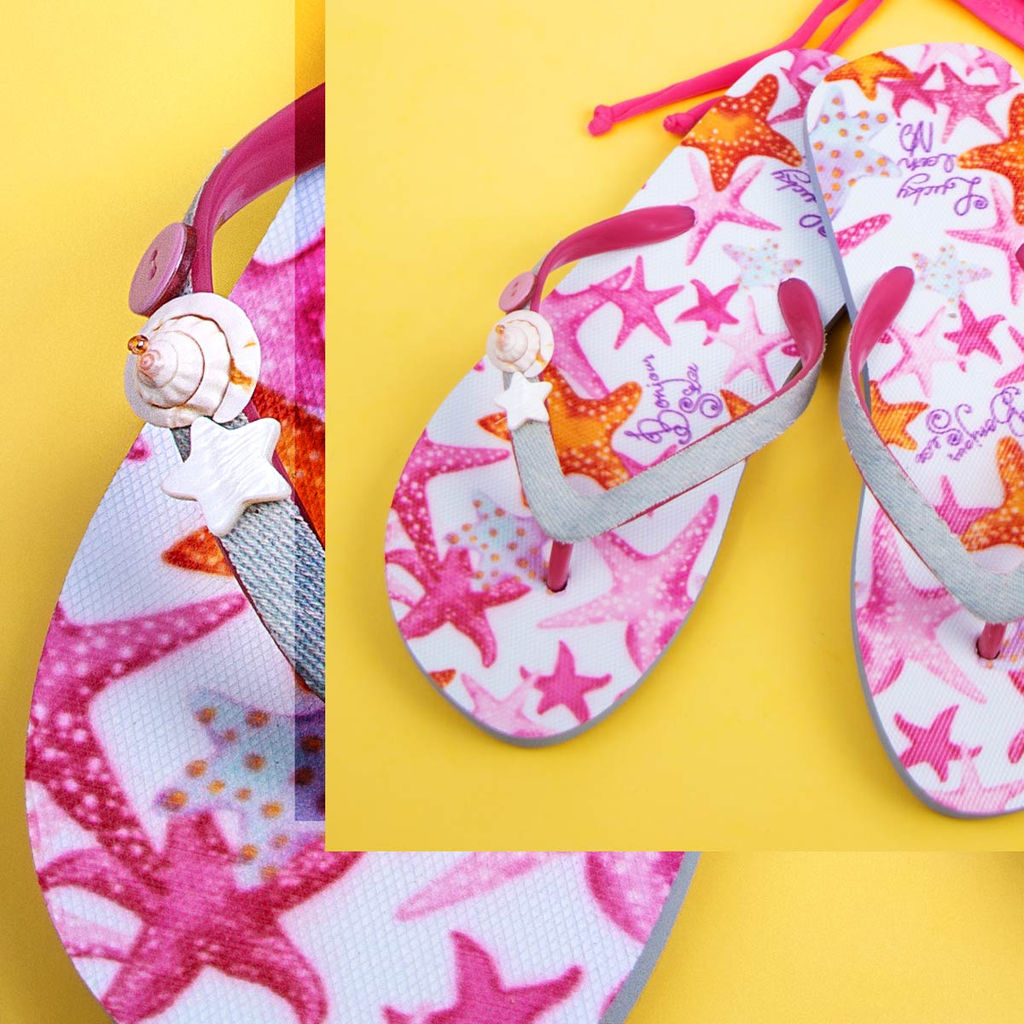 Сланцы Lucky Land для девочки - Соль&перец фото 2