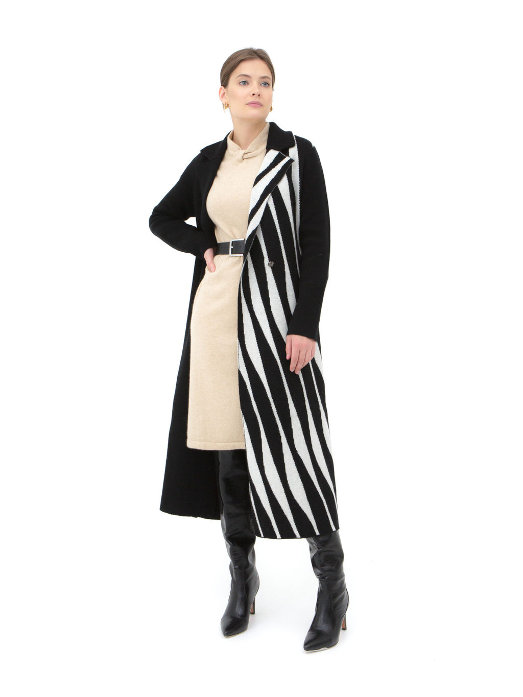 Кардиган из пуха яка и кашемира 14089 черный