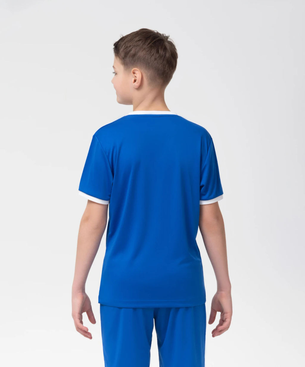 Футболка футбольная JOGEL CAMP Origin, синий/белый, детский