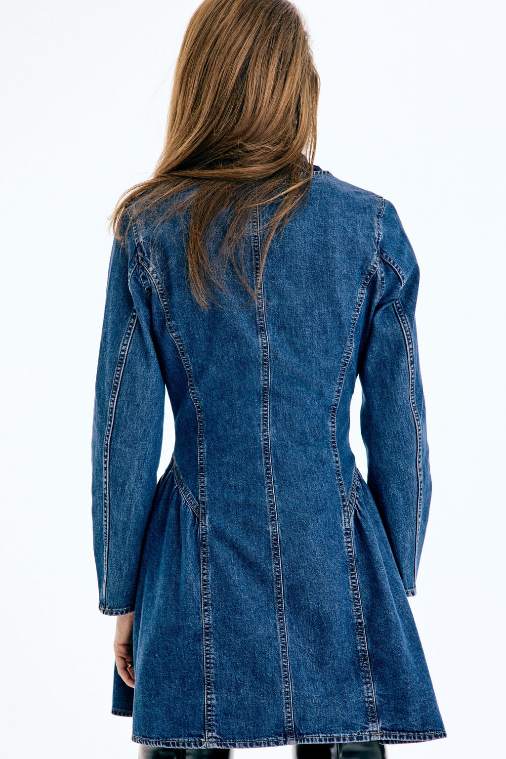 Vestido denim con falda acampanada - H&m фото 5