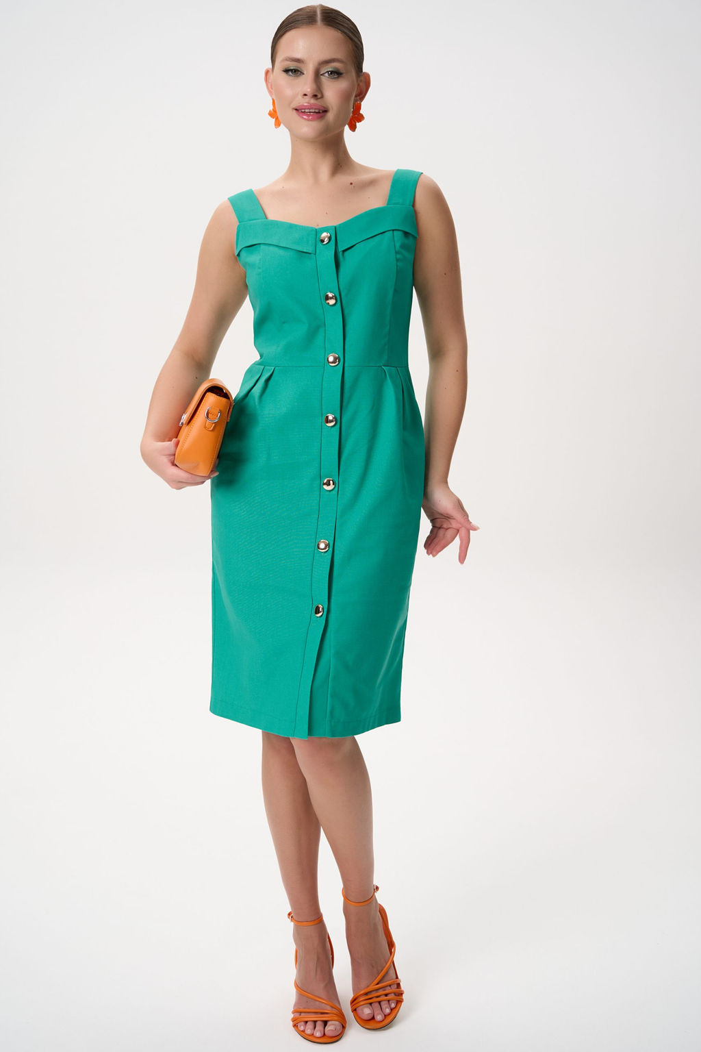 Сарафан Ширли (зелёный) - Эльза фото 7