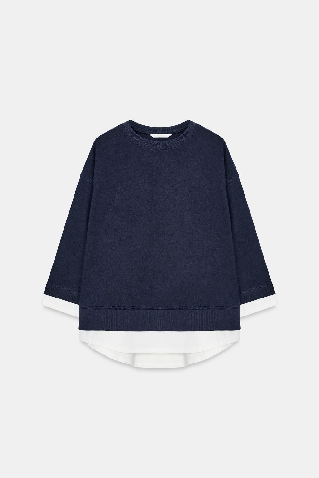 SUDADERA COMBINADA MANGA LARGA / Marino - Zara фото 5