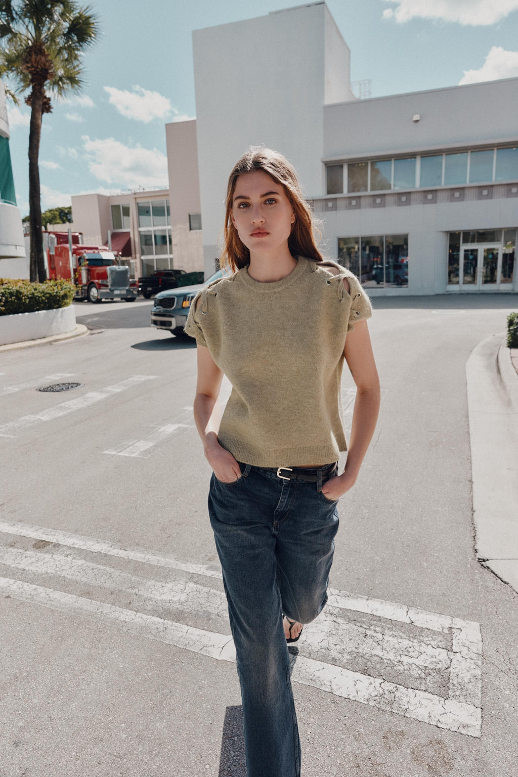 JUMPER WITH SHOULDER DETAIL