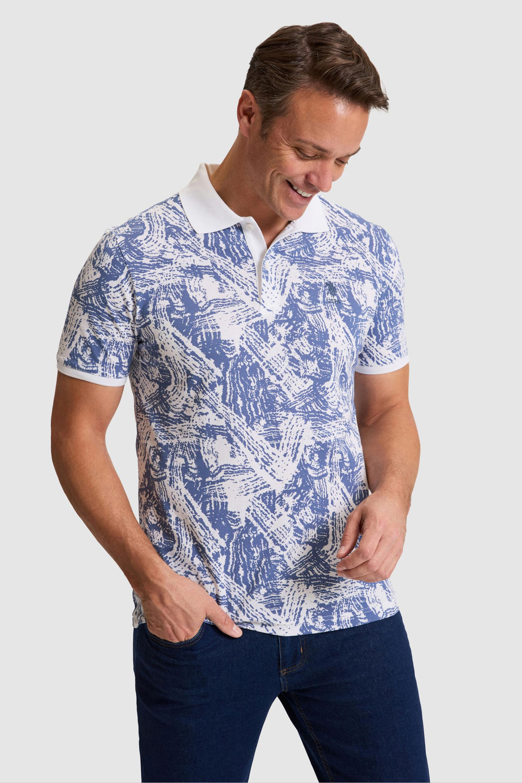 Erkek _ndigo Regular Fit Polo Yaka Ti__rt - U.s. polo assn фото 3