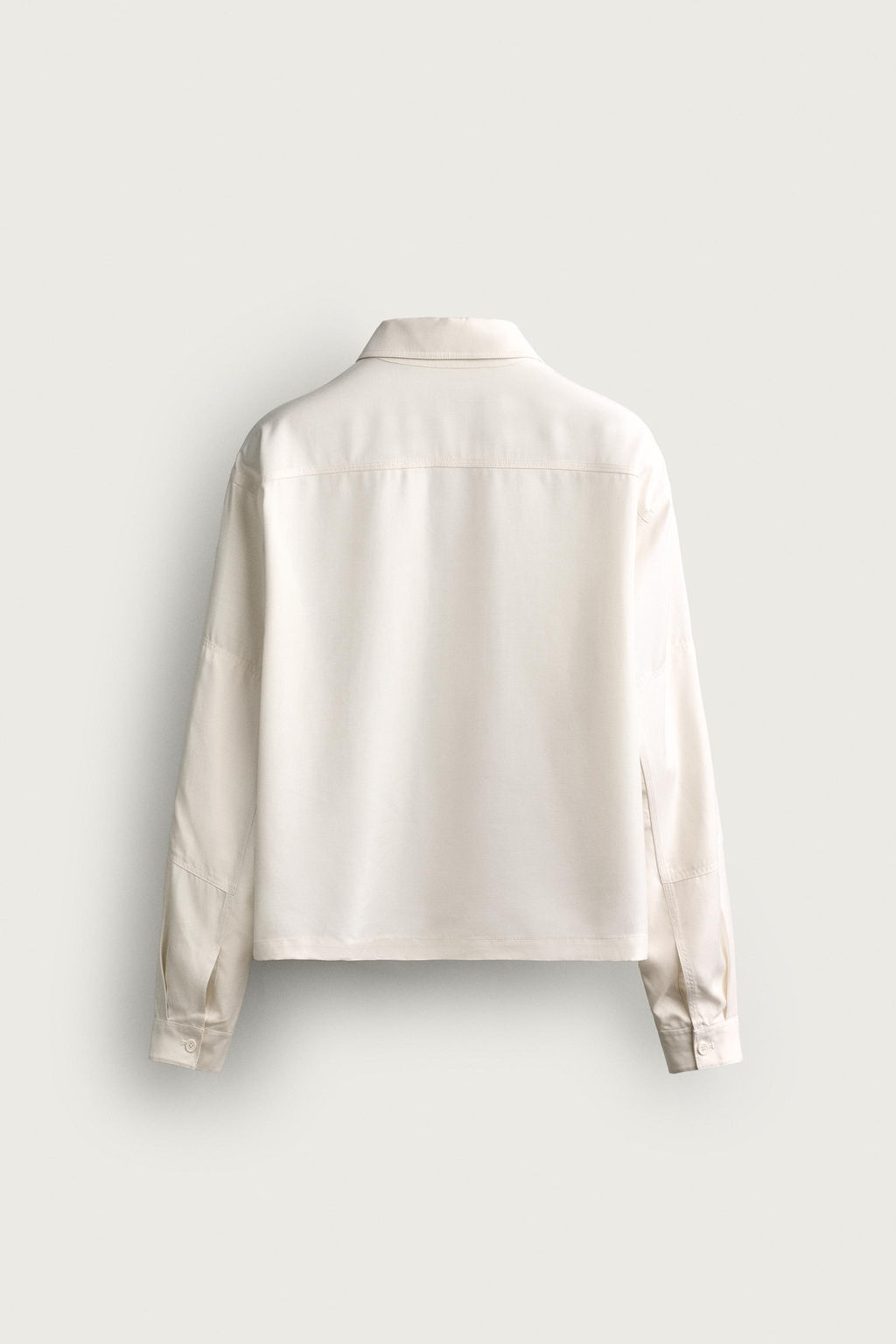 SOBRECAMISA FLUIDA RELAXED FIT / Blanco roto - Zara фото 9