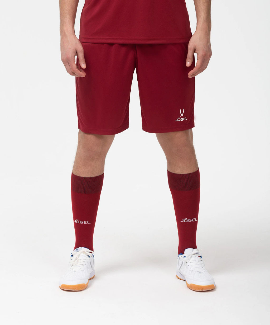 Шорты игровые JOGEL CAMP Classic Shorts, гранатовый/белый